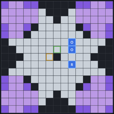 Orca leaping over a crossword grid